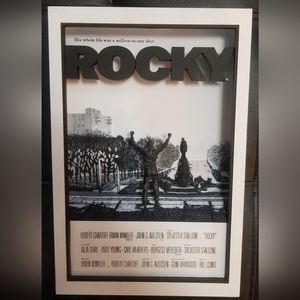 Vintage Mcfarlane B/W Rocky Movie 3D Box Poster Great Christmas/Birthday Gift